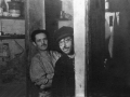 In the shelter at the Sedols. Shmerl Skutelsky and Jose Mendelshtam