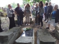 Reunion 2016 participants at innauguration of a family gravestone